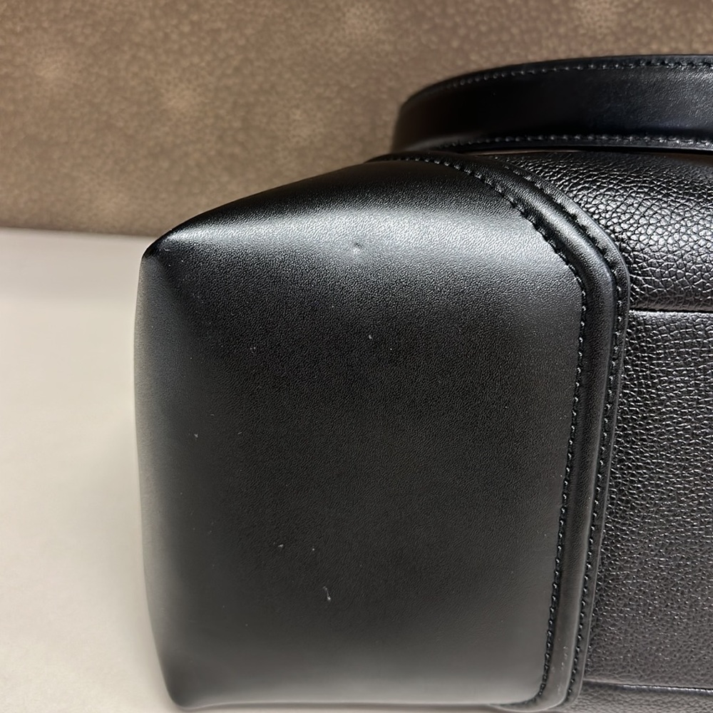 🔥🔥🔥NEW Michael Kors Nicole Large Black Leather Shoulder Bag Tote - Picture 14 of 16